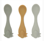 Load image into Gallery viewer, 3 pack lemon silicone spoon
