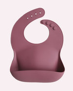 Load image into Gallery viewer, Silicone Baby Bib (Solid colours)
