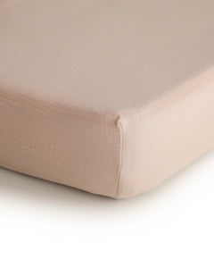 Muslin crib sheets (Blush)
