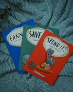 Load image into Gallery viewer, The Moneybunny series - Earn it, Save it, Spend it
