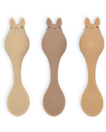 Load image into Gallery viewer, 3 pack bunny silicone spoon
