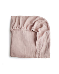 Muslin crib sheets (Blush)